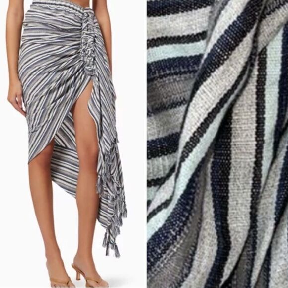 NWT Just Be Queen Tulum Skirt Blue Multi Medium - Picture 1 of 16